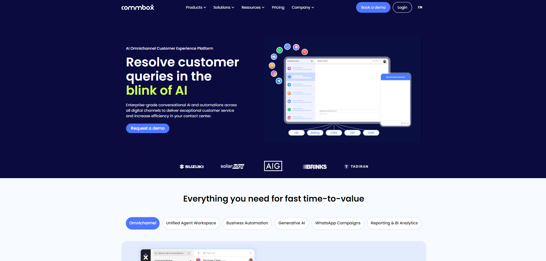 CommBox For Finance Insurance Call Centers Digital Engagement AI 